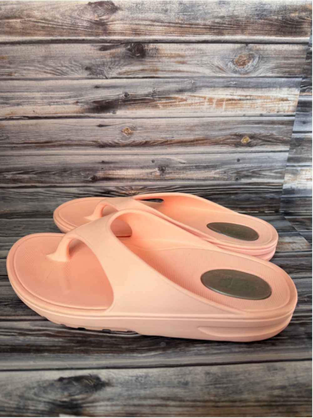 My pillow my sandals women’s thong flip flop sandals peach size 10